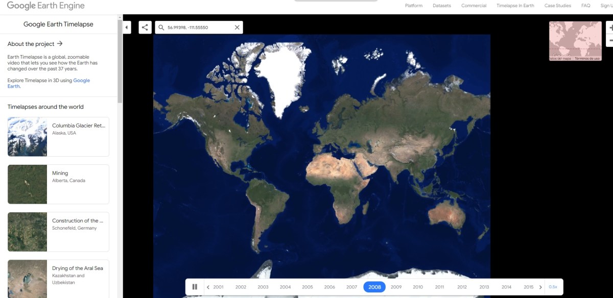 Google Earth Timelapse